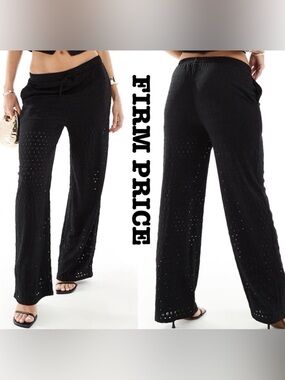 Stylish Wide Leg Crochet Pants